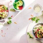 photo of vegetable salad in bowls